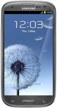 Смартфон Samsung Galaxy S3 GT-I9300 16Gb Titanium grey - Череповец